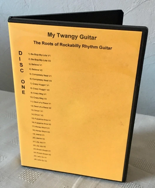 My Twangy Guitar - The Roots Of Rockabilly Rhythm Guitar DVD X2 + CD Back Tracks
