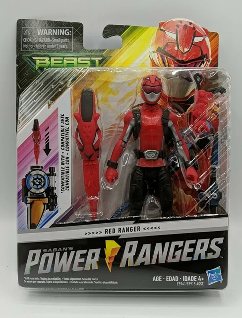 POWER RANGERS BEAST Morphers Red Ranger 6-inch Action Figure Toy £19.94 ...