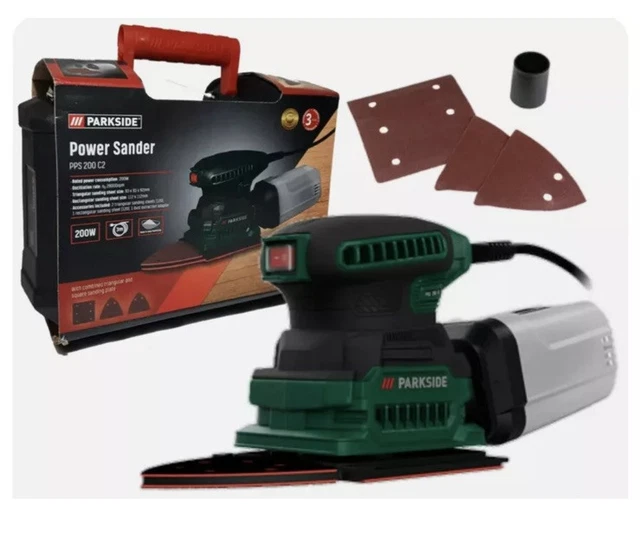 PARKSIDE POWER SANDER PPS 200 C2 200W With Types Of Sandind