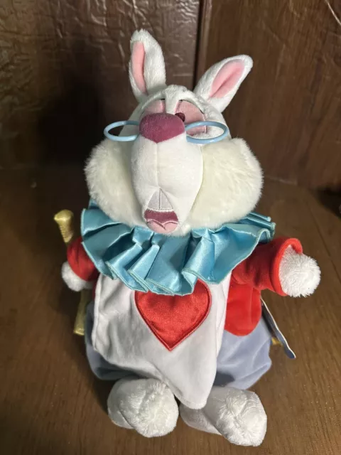 Disney Store Exclusive Alice In Wonderland White Rabbit 16” Plush NWT