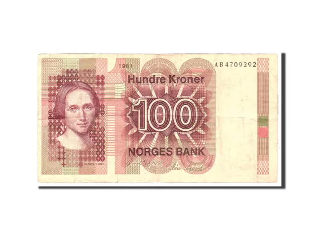 [#115735] Geldschein, Norwegen, 100 Kroner, 1981, Undated, KM:41c, S