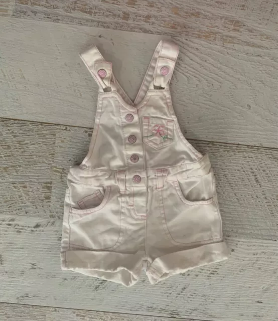 Pumpkin patch baby girls SZ 6-12 mths One piece romper overalls  stretch cotton