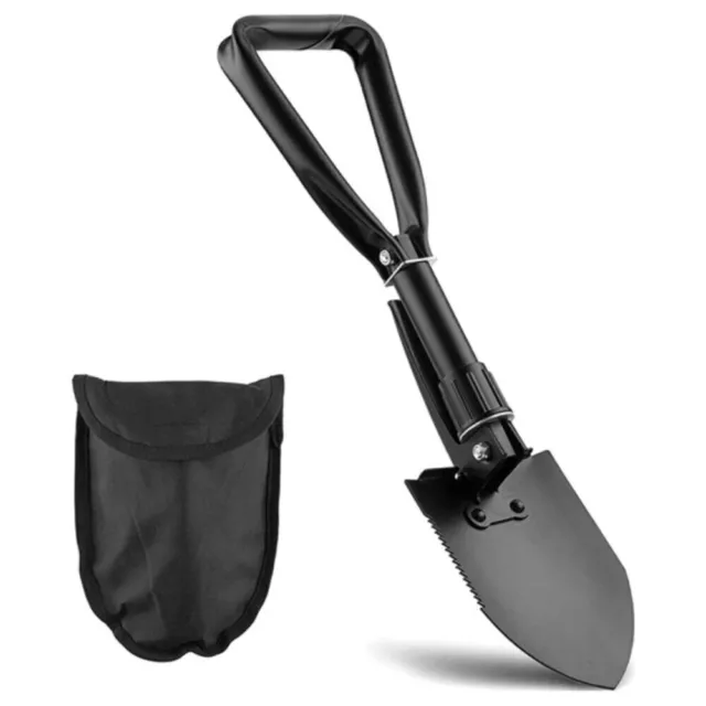 Portable Folding Shovel Emegency Portable Army Spade for Camping/Garden/Snow