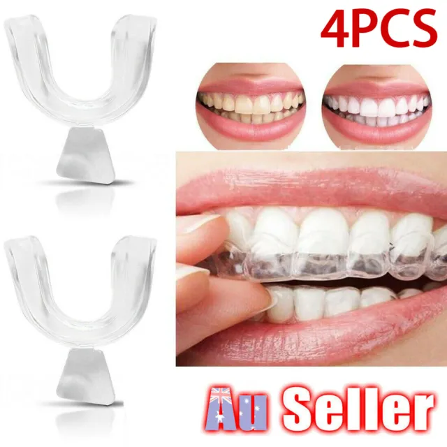4x/set Silicone Night Mouth Guard for Teeth Clenching Grinding Dental Sleep Aid