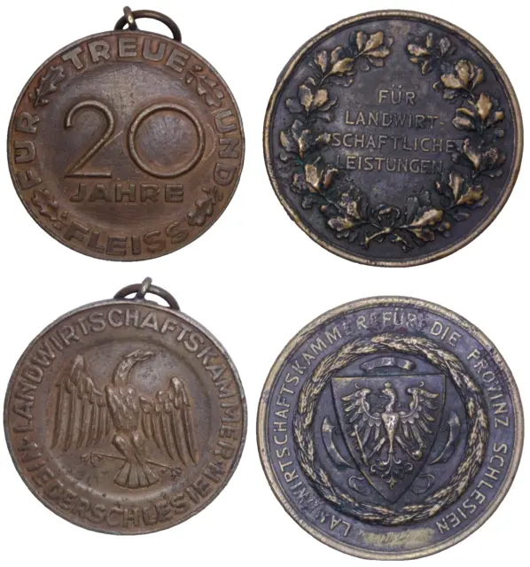 Medaillen Landwirtschaftskammer für die Provinz Schlesien und Niederschlesien