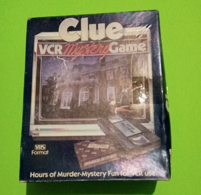 VINTAGE 1985 CLUE VCR Mystery Board Game Parker Brothers Beta Format