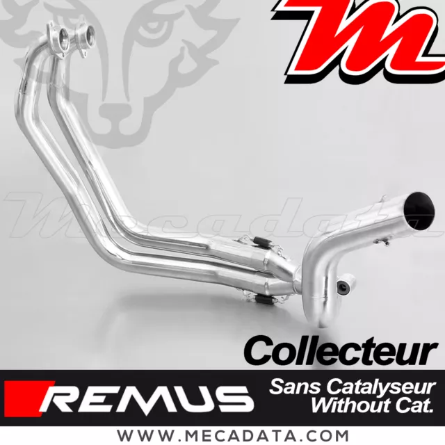 Collecteur d'échappement Remus inox version Race sans Cat BMW F 800 GS 2013