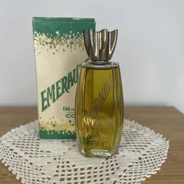 Coty Emeraude Perfume  Vintage 1.25 Fl. Oz Full Bottle - Eau De Toilette