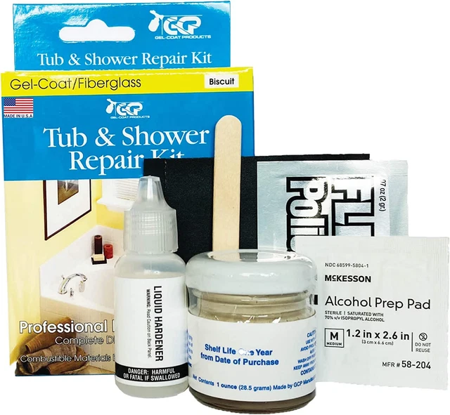 Gelcoat Products 58-204 Tub and Shower Repair Kit - Biscuit