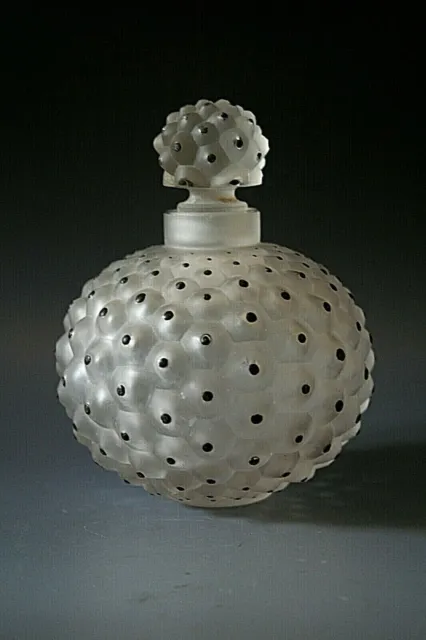 Rene Lalique Cactus Glass Scent Bottle - Circa 1943