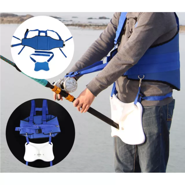 Big Game Fishing Fighting Belt Waist Gimbal Rod Holder Sea