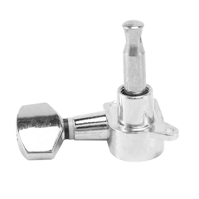 3Sners Machine Heads for Acoustic Electric Guitar Guitar Parts( Silver 6R ) T2D3 3
