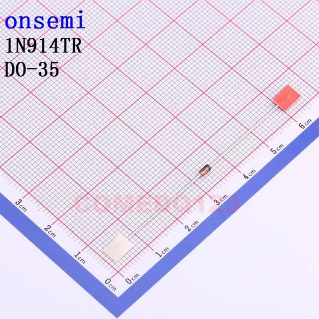 50PCSx 1N914TR DO-35 onsemi Diodes - Purpose #E1