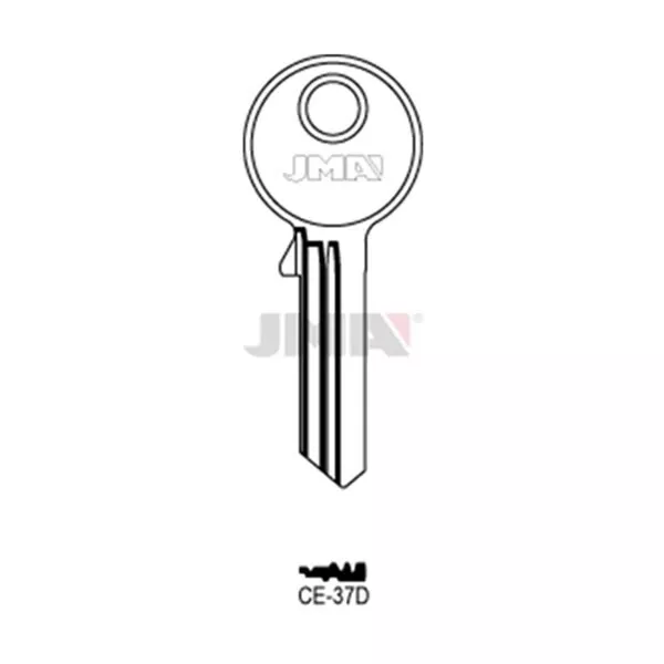 5 X CES CE-37D JMA / Schlüsselrohlinge/Key Blanks