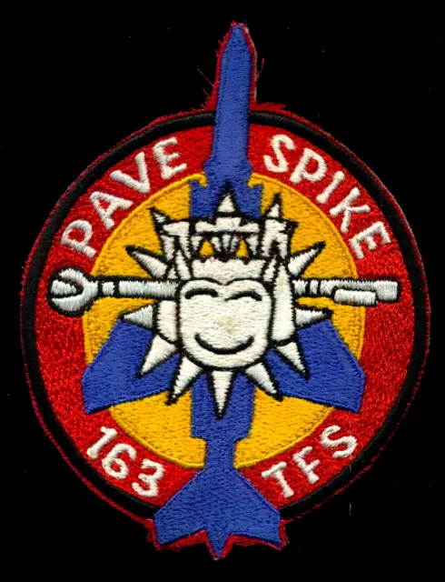 USAF 163rd Tactical Fighter Squadron PAVE SPIKE Patch N-26