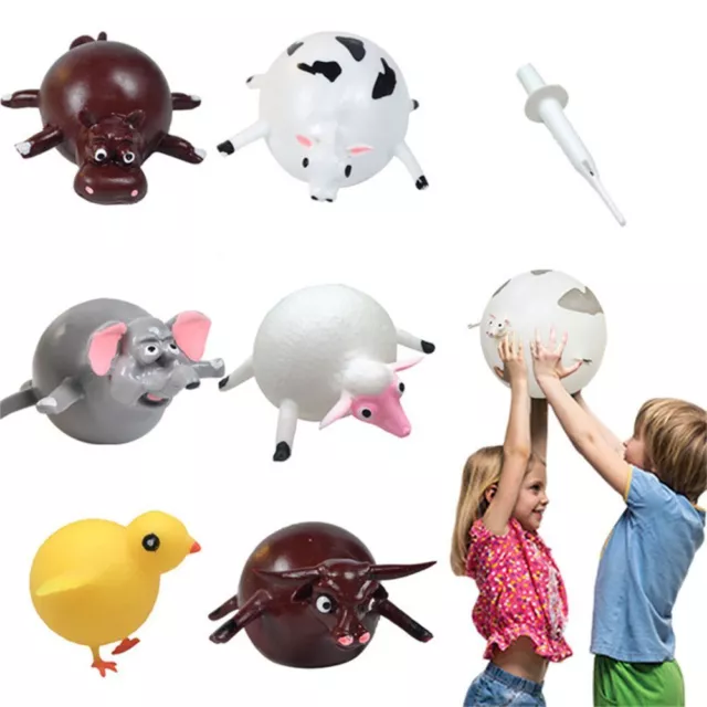 Kids Animal Toy Funny Water Balloon Squeeze Ball Inflatable Toys Blowing Animal