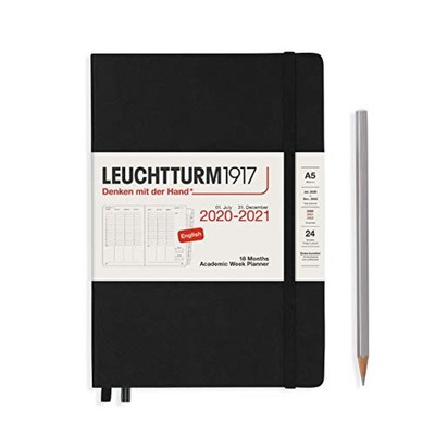 12 mesi Agenda TG. Medium Agenda settimanale 2020 A5 media A5 copertina rigida 