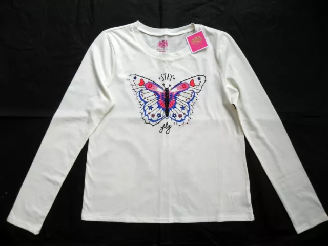 Juicy Couture Girl's Smart Long Sleeve Graphic t-shirt Top age 14 BNWT