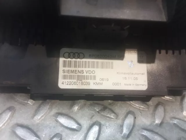 8P0820043M comando clima per AUDI A3 SPORTBACK 2.0 TDI 2005 9971250 2