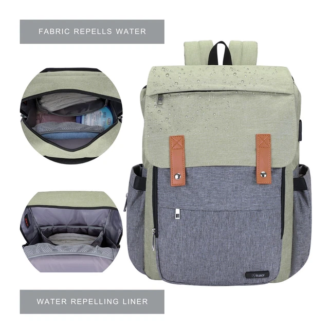 Large Baby Backpack Diaper Bag with Expanding Changing Station, USB Port 8