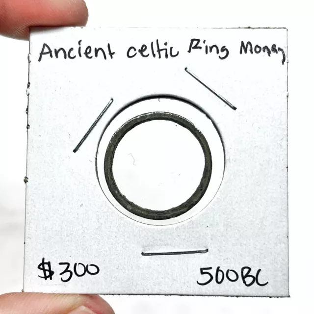 Ancient Celtic Ring Proto Money — Authentic 500 BC Artifact Coin Europe Old