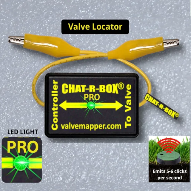 ✅Lawn Valve Locator Chat-R-Box® Pro w/LED, Valve Finder, find hidden valves