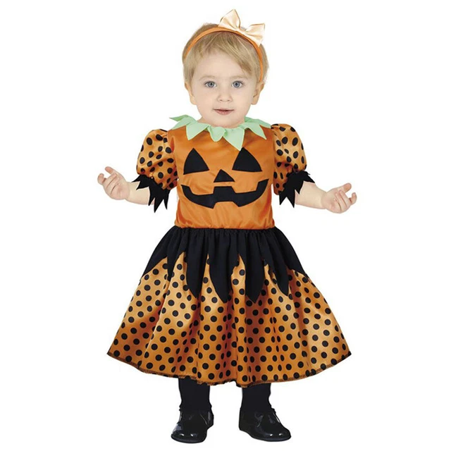 Completo di Halloween Tutina Pagliacetto Bambino Unisex Costume Halloween Neonato Zucca Bimbo Tutina Tutine Neonato Invernali Body Vestito Vestito da Carnevale Bambino