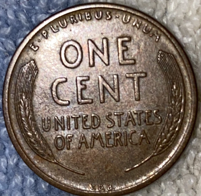 1 US Lincoln Wheat Cent Penny Roll 1917-S/1909 VDB AU/UNC (50 Coins) Old Vintage 6