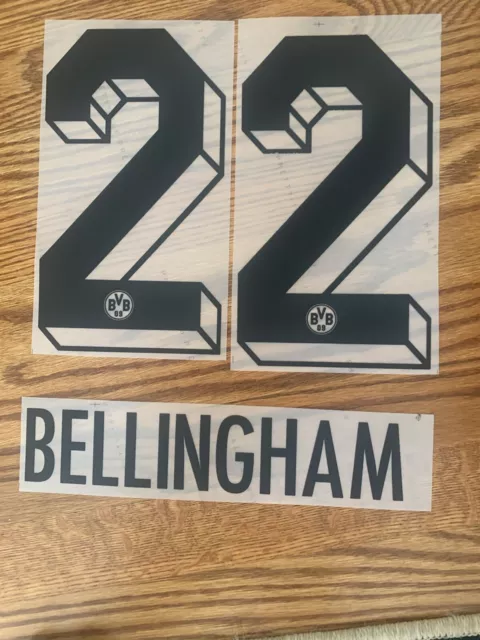 BORUSSIA DORTMUND Home NUMBER NAMESET PRINT Bellingham 2022/2023