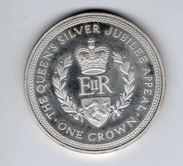 Isola di Man 1 corona argento 1977 giubileo d'argento regina Elisabetta II