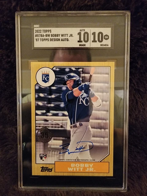 2022 Topps Series 2 ‘87 Design Bobby Witt Jr RC Auto - SGC 10 🔥