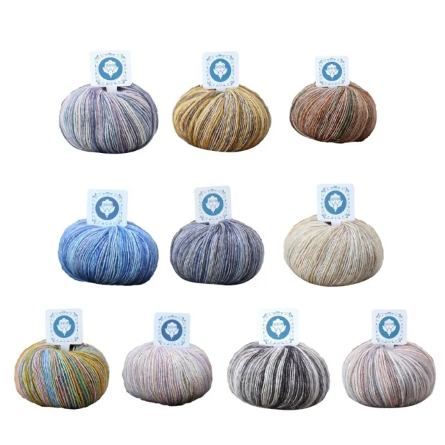 50g Yarn Wool for Crochet, Soft Yarn for Crocheting and Knitting Craft  Project, Double Knitting Wool Crochet Yarn for Adults and Kids, Yarn for