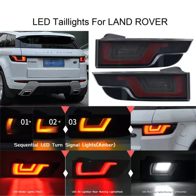 Paire Feu Arrière Lampe Droit + Gauche Set Pour Land Rover Evoque 2011-2018