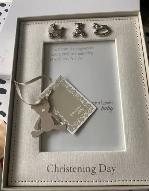 John Lewis Baby Christening Day Photo Frane New