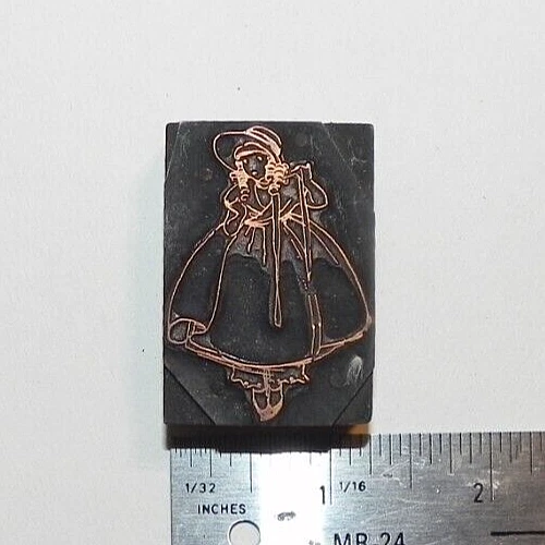 Antique Printer Block; Little Bo Peep