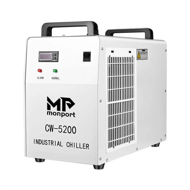 Industrial Water Chiller 6L CW5200 Cooling System for 50-150W CO2 Laser Engraver