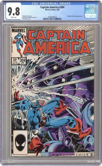 Captain America #304 CGC 9.8 1985 4180436018