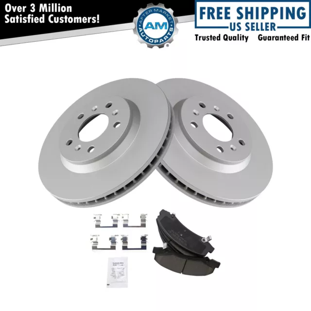 Front Ceramic Brake Pads & G-Coated Rotors Kit for Buick Chevy Cadillac New