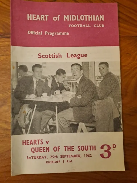 Hearts V Queen Of The South 1962