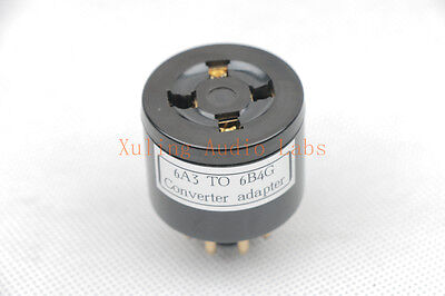 2pc Gold plated 6A3 TO 6B4G Tube converter adapter
