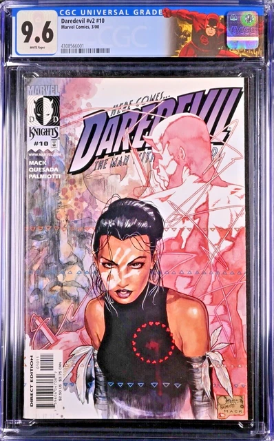 Daredevil V2 #10 CGC 9.6 White Pages 2nd appearance , 1st Cover Echo And Origin