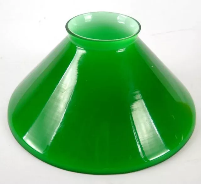 Vetro ricambio Lampada ministeriale americana england 15 cm a cono verde opaline