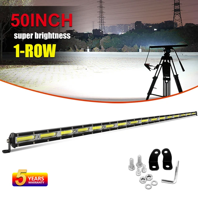Roof 50'' 52inch LED Light Bar Flood Spot Combo Truck Roof Driving 4X4 Offroad