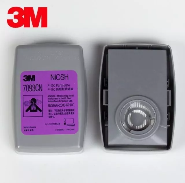 3M 7093Cn P100 Filters Better Then 6035 Filters, Supports 6000/6500/7000 Series