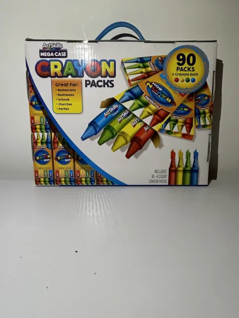 Brand New Art Skills Mega Case Crayon 40 Pack