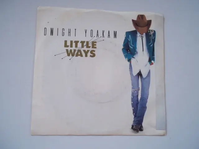 DWIGHT YOAKAM Little Ways; Readin' Rightin' Rt. 23 45 RPM Record 7" Single 1987