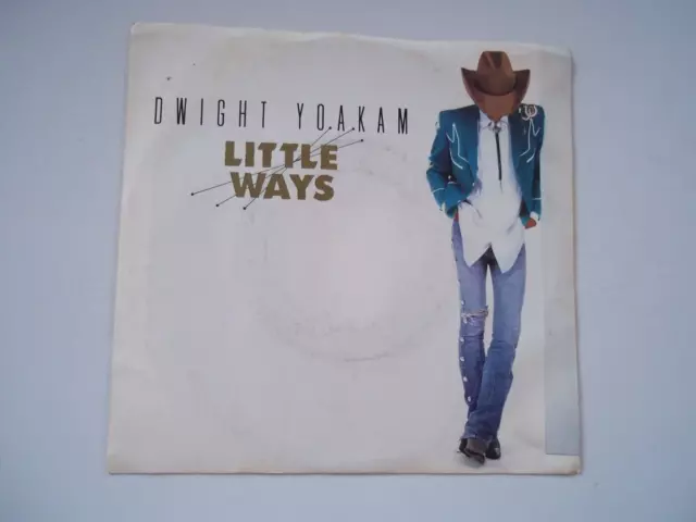 DWIGHT YOAKAM Little Ways; Readin' Rightin' Rt. 23 45 RPM Record 7" Single 1987