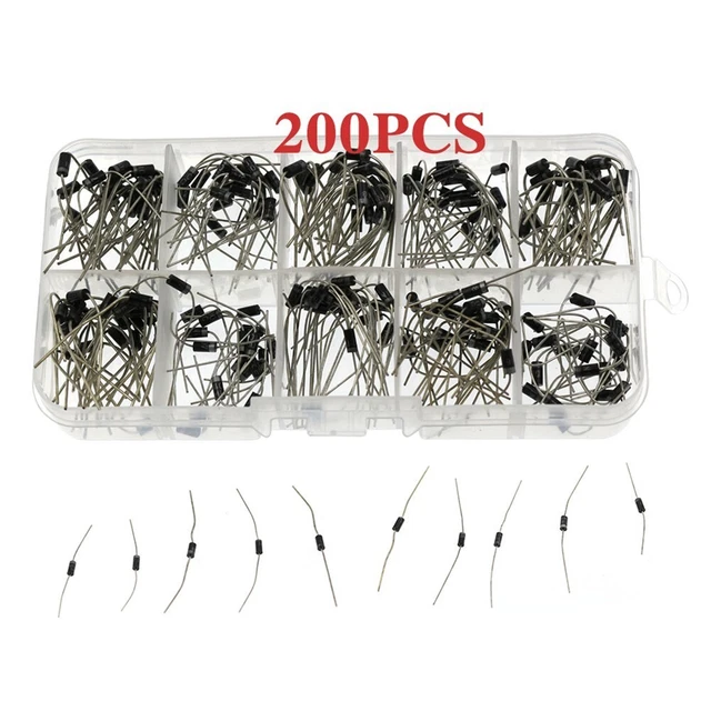 Dioden-Sortiment-Kit 1N4001 ~1N5819 Pour Funkstromversorgungsgeräte 1 A