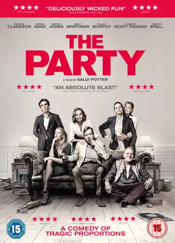 The Party DVD (2018) Patricia Clarkson, Potter (DIR) cert 15 Fast and FREE P & P