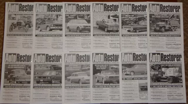 2006 Auto Restorer Magazine set 1966 Ford Mustang, 65 Falcon Futura, CCKW Trucks